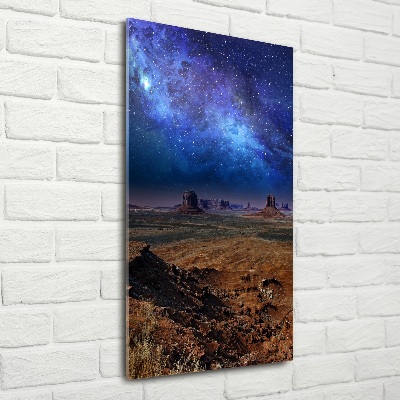 Photo printed on glass Starry sky