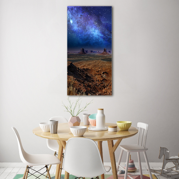 Photo printed on glass Starry sky