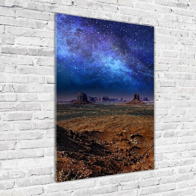 Photo printed on glass Starry sky