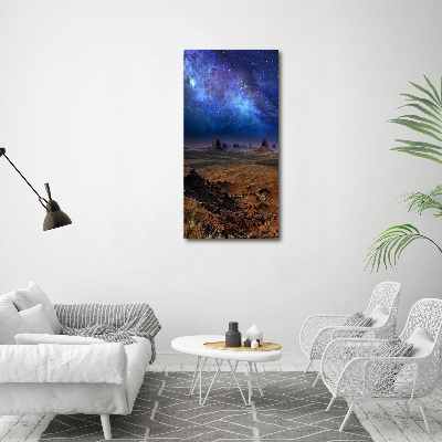 Photo printed on glass Starry sky