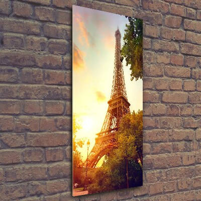 Glass art picture Eiffel Paris tower