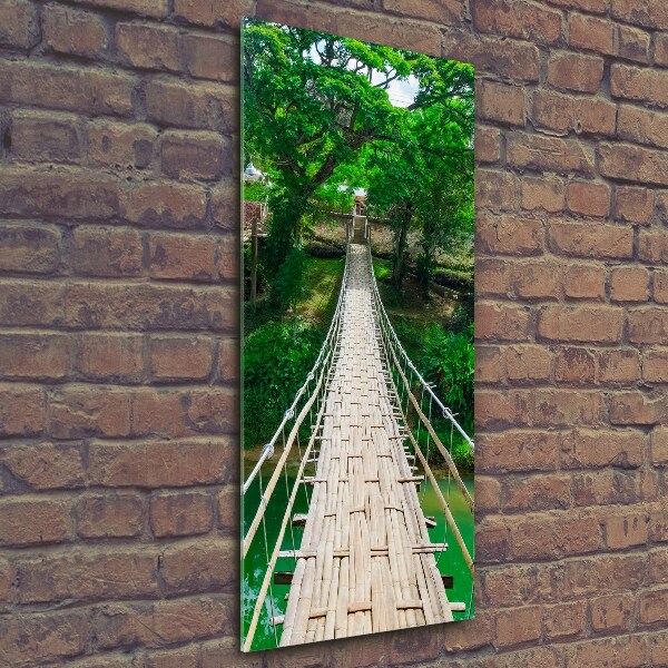 Photo printed on glass Hanging bridge