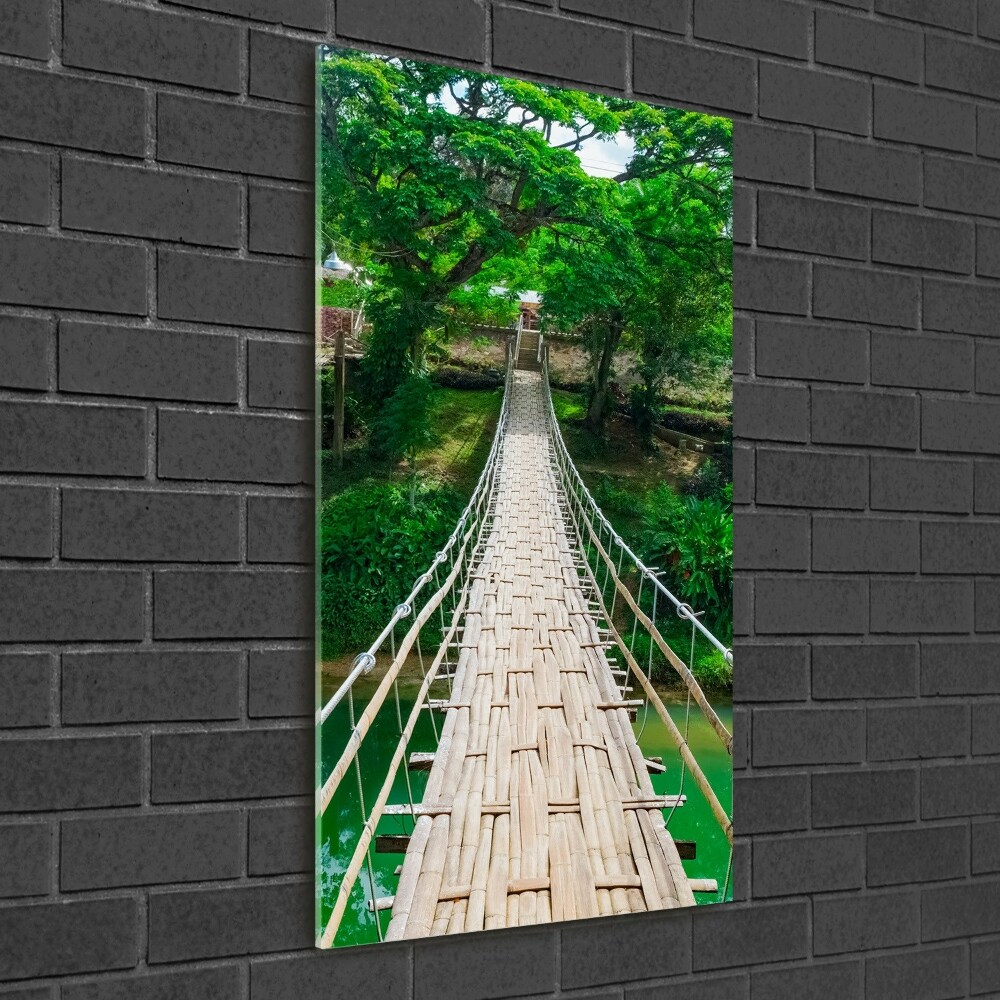 Photo printed on glass Hanging bridge