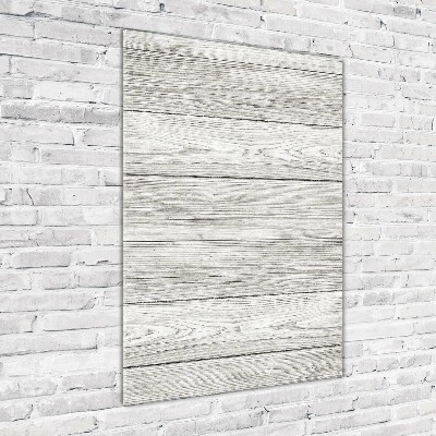 Photo printed on glass Wooden background