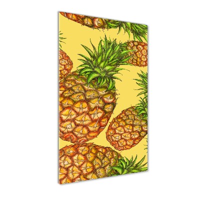 Wall art on glass Pineapple