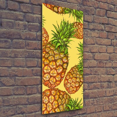 Wall art on glass Pineapple