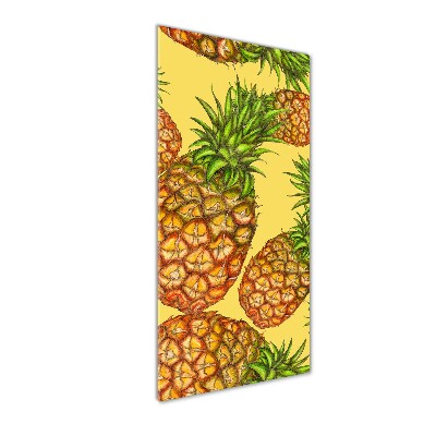 Wall art on glass Pineapple