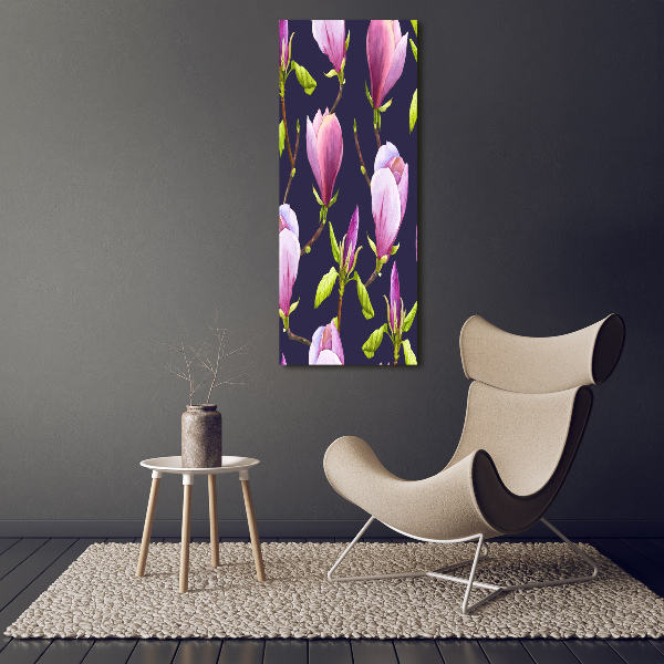 Print on a a glass Magnolia