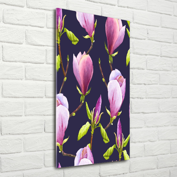 Print on a a glass Magnolia