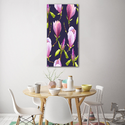 Print on a a glass Magnolia