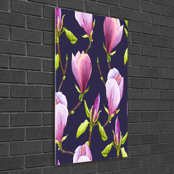 Print on a a glass Magnolia