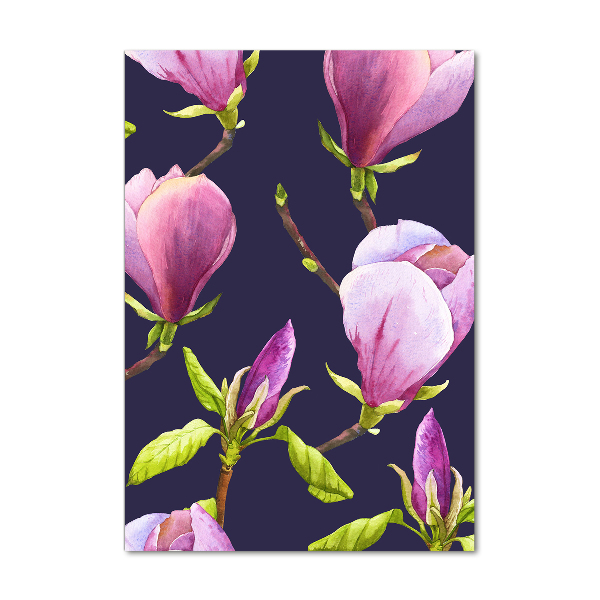 Print on a a glass Magnolia