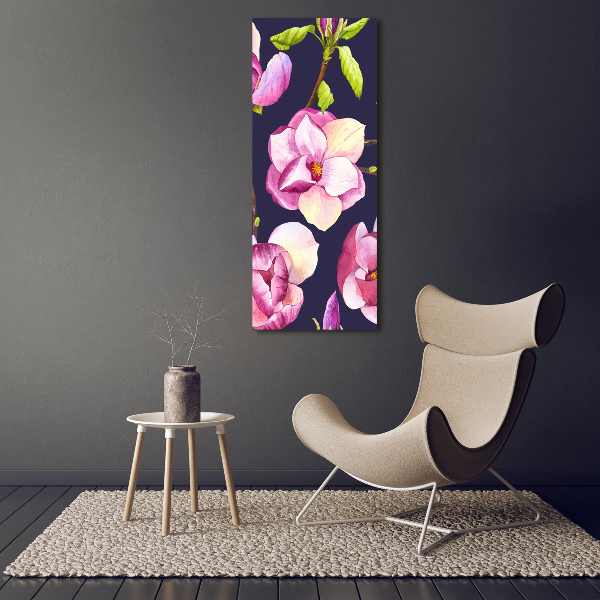 Print on a a glass Magnolia