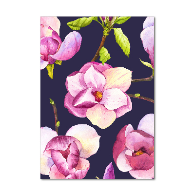 Print on a a glass Magnolia