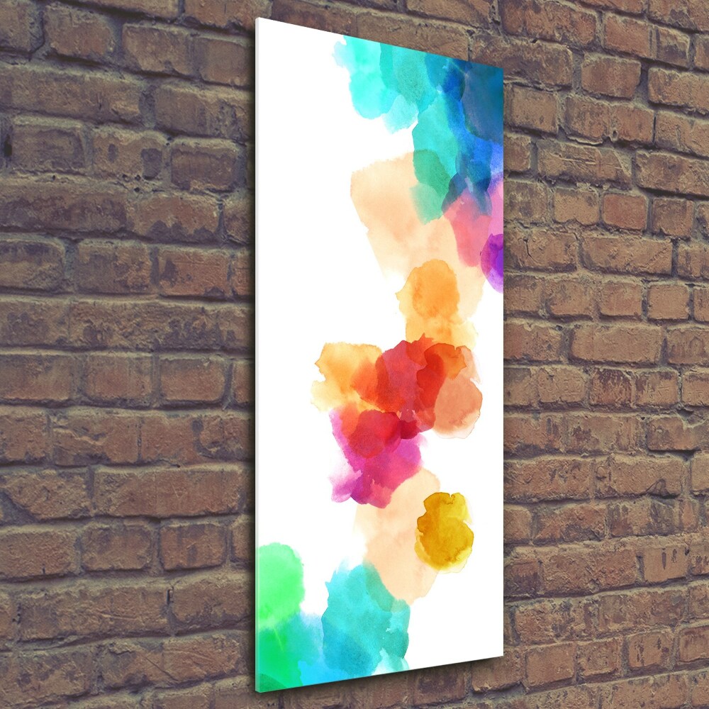 Wall art on glass Colorful spots