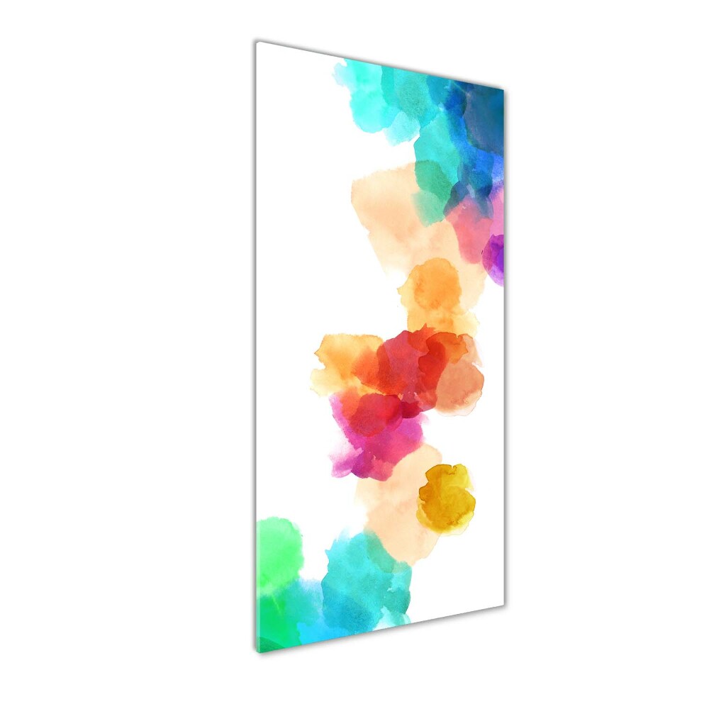 Wall art on glass Colorful spots