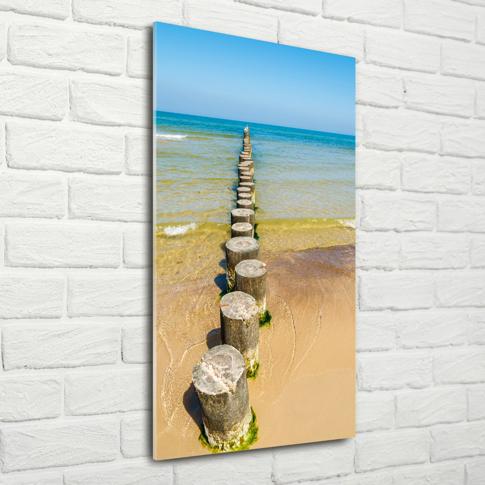 Printed glass wall art Breakwater