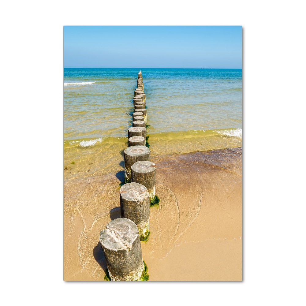 Printed glass wall art Breakwater