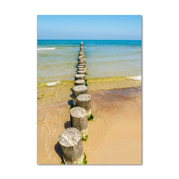 Printed glass wall art Breakwater