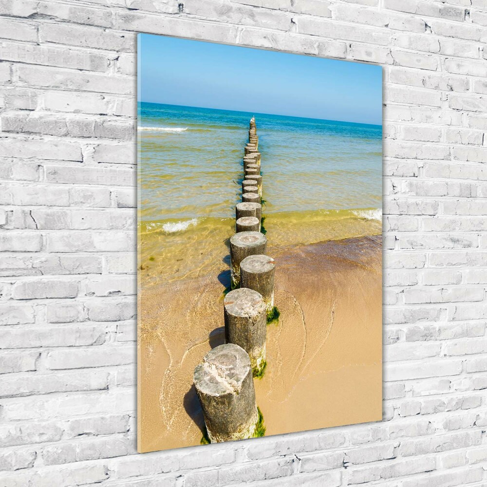 Printed glass wall art Breakwater