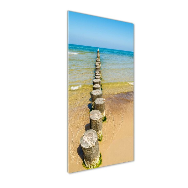 Printed glass wall art Breakwater