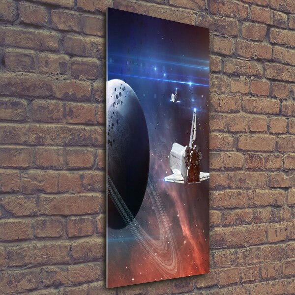 Photo printed on glass Spacecraft