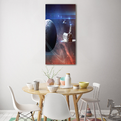 Photo printed on glass Spacecraft