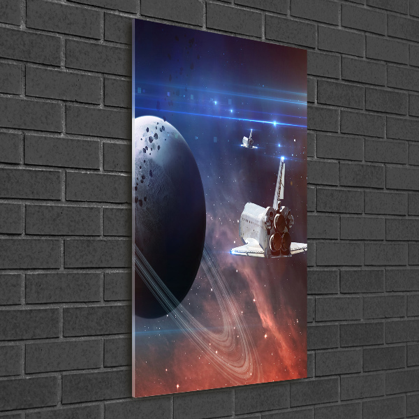 Photo printed on glass Spacecraft