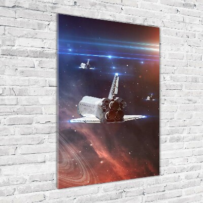 Photo printed on glass Spacecraft