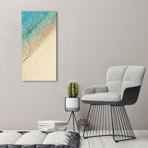 Wall art on glass Sea wave