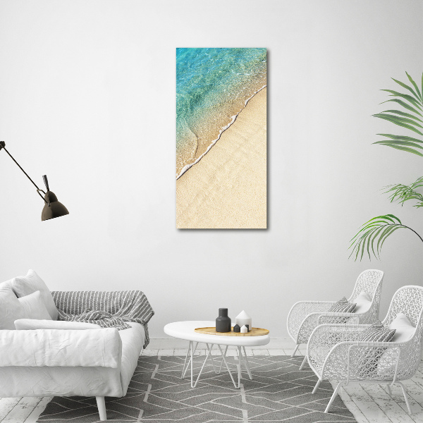 Wall art on glass Sea wave