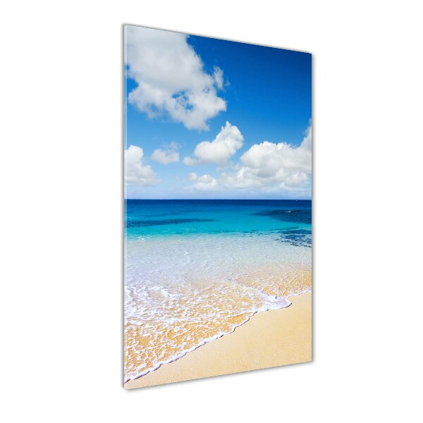 Wall art on glass Tropical beach