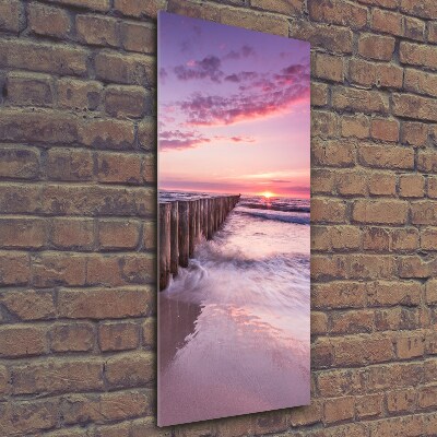 Glass wall art Breakwater