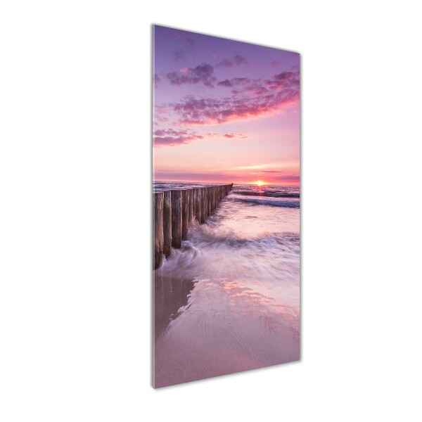 Glass wall art Breakwater