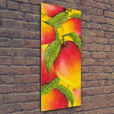 Wall art on glass Mango