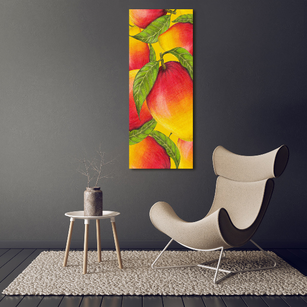 Wall art on glass Mango