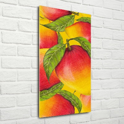 Wall art on glass Mango