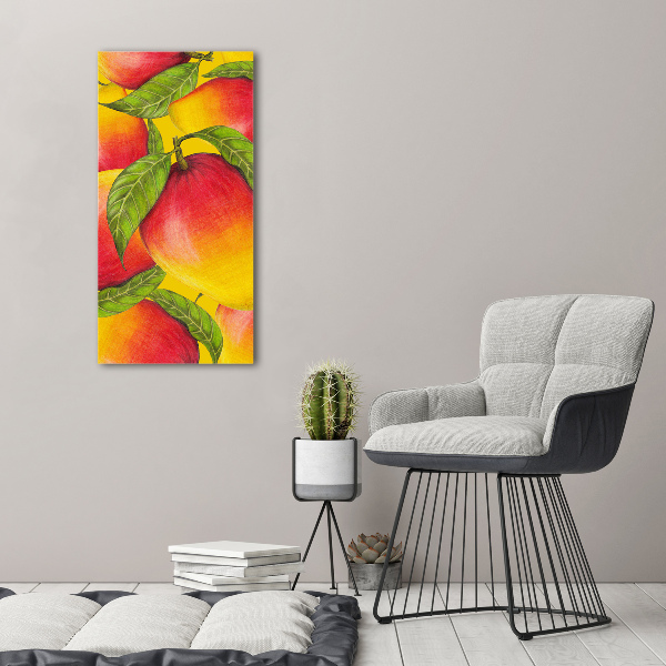 Wall art on glass Mango