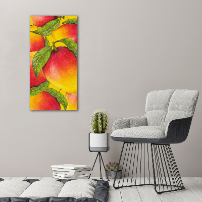 Wall art on glass Mango