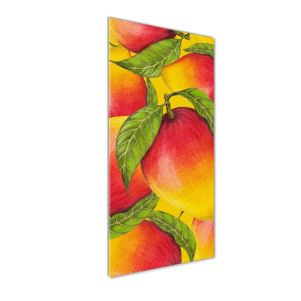 Wall art on glass Mango