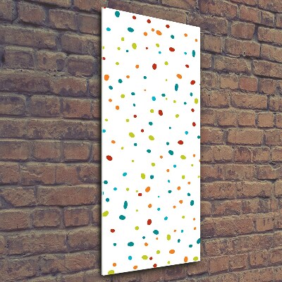 Print on a a glass Colorful dots