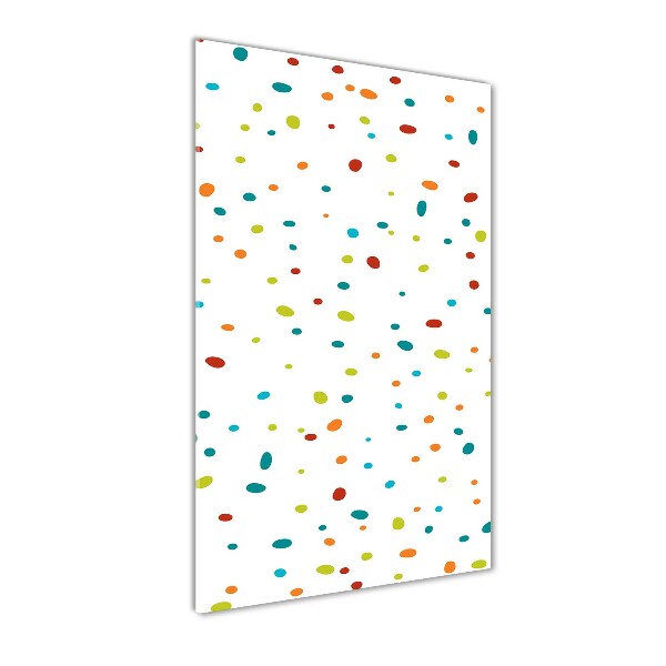 Print on a a glass Colorful dots