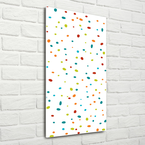 Print on a a glass Colorful dots