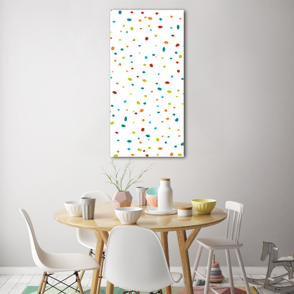 Print on a a glass Colorful dots