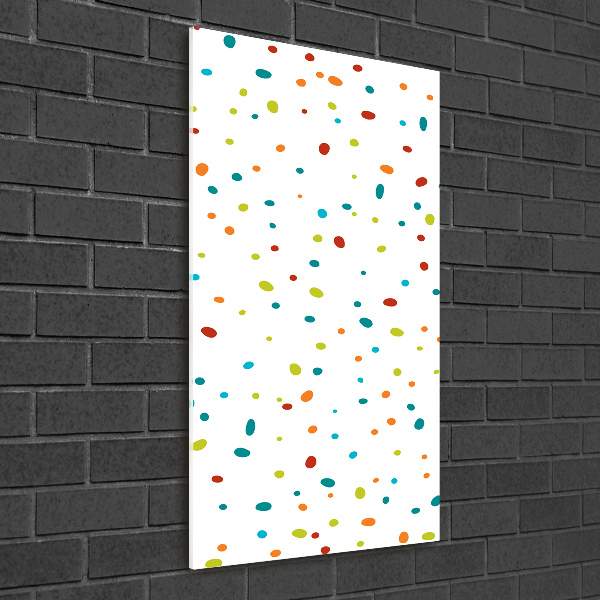 Print on a a glass Colorful dots