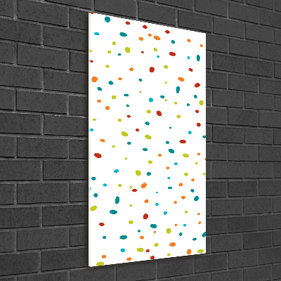 Print on a a glass Colorful dots