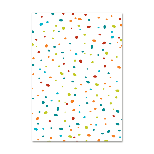 Print on a a glass Colorful dots