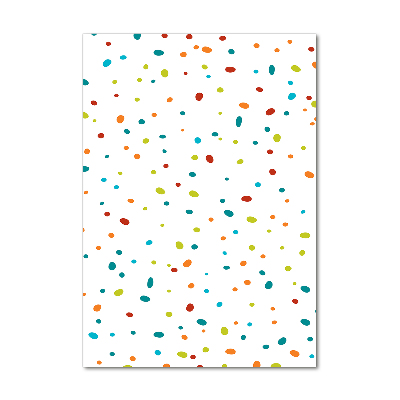 Print on a a glass Colorful dots