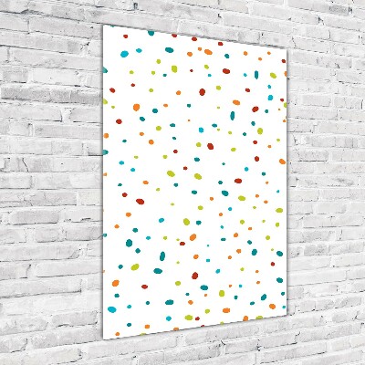 Print on a a glass Colorful dots