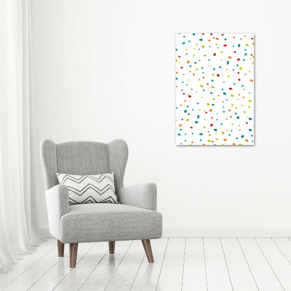 Print on a a glass Colorful dots